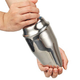 Sleek Matt Silver 550ml Cocktail Shaker - Premium 304 Stainless Steel, Durable & Sustainable Bar Tool