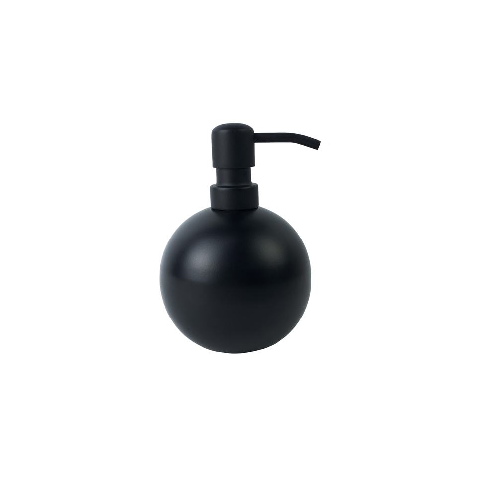 400ml Black Ball-shaped Glass Soap Dispenser