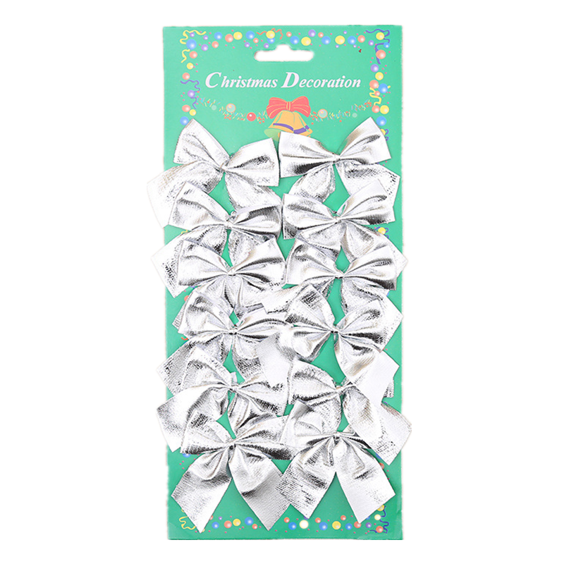 Christmas Bows-Silver