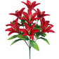 10 Heads Artificial Lily Flowers Realistic Fake Lily Bouquet for Home Décor Wedding Arrangements Centerpieces and Floral Displays Lifelike Faux Lilies with Soft Petals and Flexible Stems