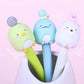 3D Cute Silicone Animal Sumikko Gurashi Gel Pen – 0.5mm black ink, fun and playful design featuring beloved Sumikko Gurashi characters, smooth writing experience, perfect for collectors, students, and fans of cute stationery.