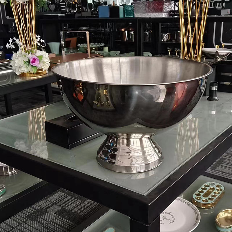 Champagne Beer Gold Metal Ice Bucket