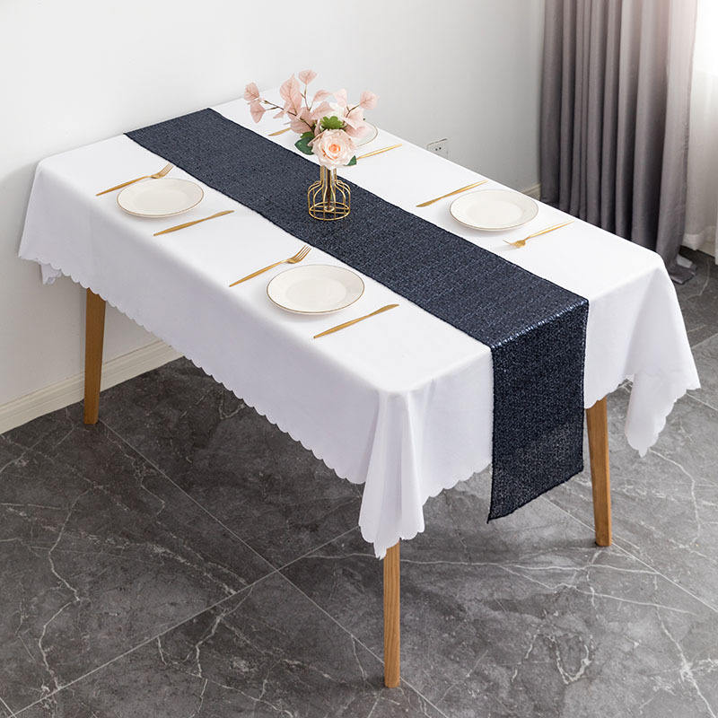 Black Table Runner