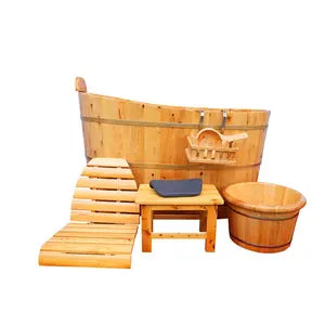 Natural environment-friendly solid wood bathtub antiskid bathroom shelf service tray for solid wood bathtub