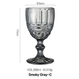 Gray French vintage wine glass