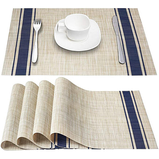 elegant vinyl placemats table mat kitchen stain resistant placemats plastic placemats