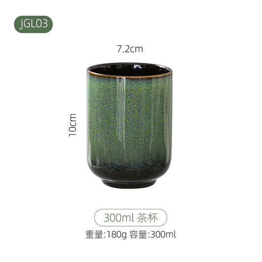 Embossed glass water cup Electroplating