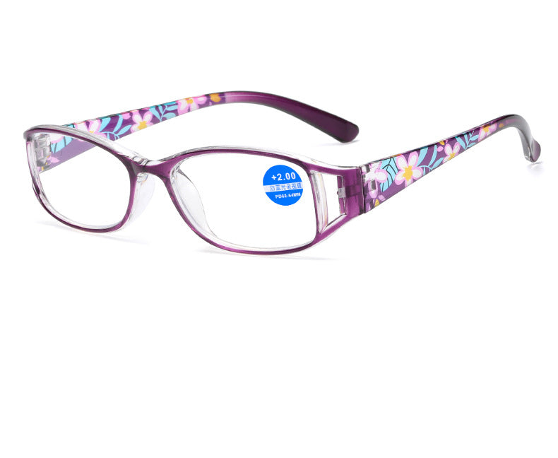 '+200 reading glasses purple