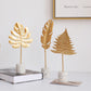 Turtle Back Leaves Metal Showpiece - Elegant Indoor Home Decoration with Beach-Inspired Design - Stylish and Durable Accent Piece for Living Room, Office, or Coastal-Themed Decor