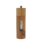 Premium 6-inch acacia wood salt and pepper grinder set – elegant and durable seasoning mills with adjustable ceramic grinding mechanism, perfect for fresh spice grinding, kitchen, and dining table use.