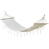 Comfortable Canvas Cotton Hanging Swing Chair for Indoor & Outdoor Use - Hammock Chair with Cushions for Patio, Porch, Backyard, or Bedroom - Durable and Stylish Relaxation Seat