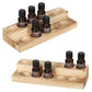 Essential Oils Storage Rack - 2-Tier Wooden Display Holder - Ideal for Organizing Essential Oils and Nail Polish Bottles - Elegant and Functional Design for Easy Access and Storage