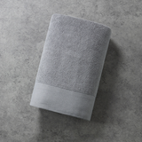 Luxury 100% Egyptian cotton face hand bath towel set - bath sheet 90x180cm - grey