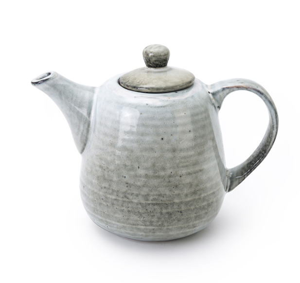 Classic Rustic Tea Pot, 19 x 9.5 x 11.5cm - Ceramic, Sustainable, Ideal for Hotel and Restaurant Use