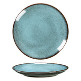 Mediterranean Blue Ceramic Plate Set of 4 - Stylish, Durable, and Versatile Plates for Home and Kitchen