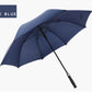 Golf auto open blue umbrella – large and sturdy design with automatic opening mechanism, perfect for shielding from rain and sun, durable frame for wind resistance, ideal for golfers, outdoor events, and everyday use.