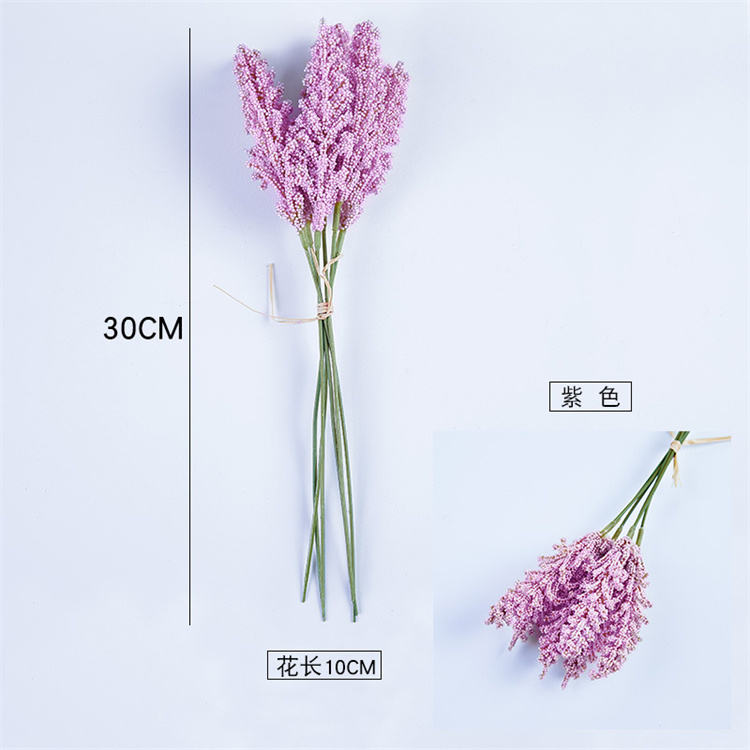 Artificial Corn Ears Flower Bunches Wheat Ear Stalk-Purple