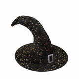 Moon Star Black Halloween Hat