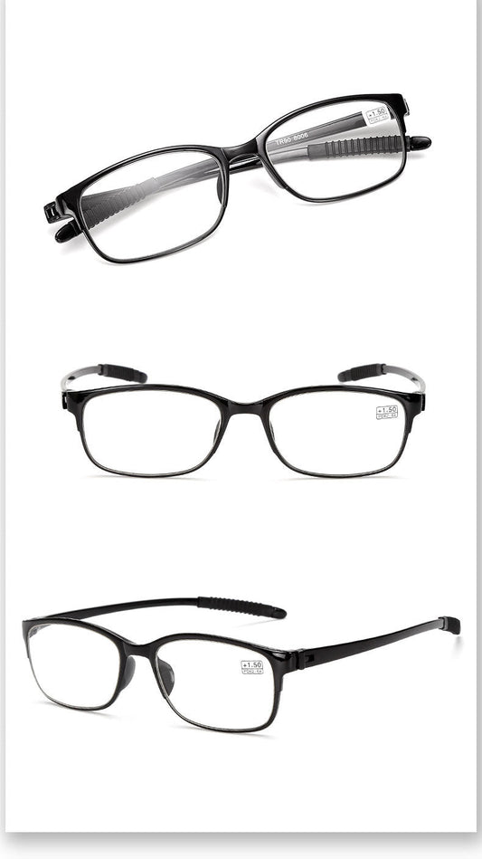 '+200 reading glasses black