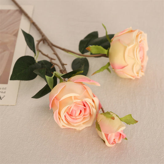 Artificial Roses Silk Flowers-Light Pink