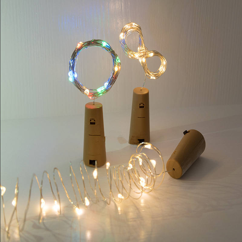 Wine Bottle Cork Shape Battery Copper Wire String Lights