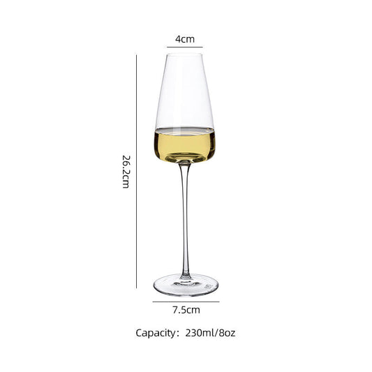 230ml Lead Free Crystal Dimple Champagne Glass