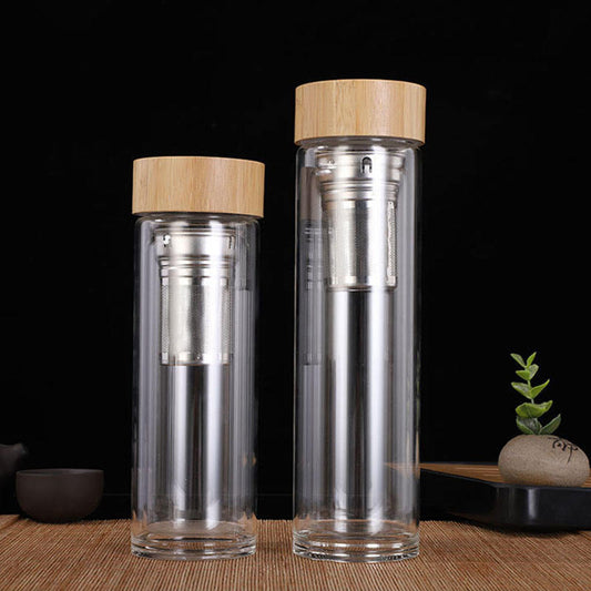 Fruit Infusion Bamboo WaterTea Bottle