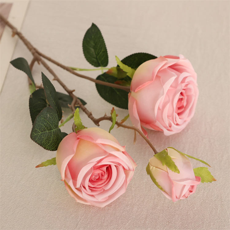 Artificial Roses Silk Flowers-Pink