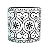 Black Heart Ceramic Flowerpot - Modern Design Style, Eco-Friendly, Round Shape, 13.5x13.5x12.5 CM