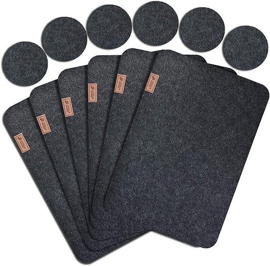 Heat-resistant table mats sets placemat cork place mats