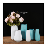 modern table white and blue vase nordic ceramic vase for flowers