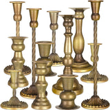 Metal Candle Holder  Brass Color