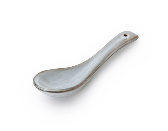 Classic Rustic Soup Spoons, 14.5x3.3cm, Set of 4 - Ceramic, Sustainable, Ideal for Hotel and Restaurant Use