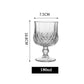 Diamond-Embossed Brandy Glass – Elegant Cut Glass Snifter for Cognac, Whisky, and Bourbon – Premium Crystal Tumbler for Home Bar, Parties & Gifting