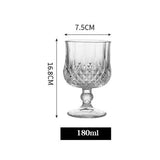 Diamond-embossed brandy glass