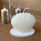 Handmade White Oyster Soy Candle - Premium Natural Soy Wax, Clean Burn, and Long-Lasting Fragrance - Eco-Friendly Aromatherapy Candle in Unique Oyster-Inspired Design - Perfect for Coastal Home Décor, Relaxation, and Gift Giving