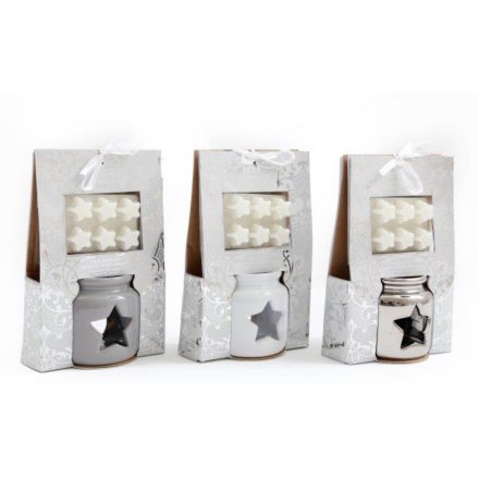 Mistletoe Fragranced Oil Burner Set, 3a 19.5cm