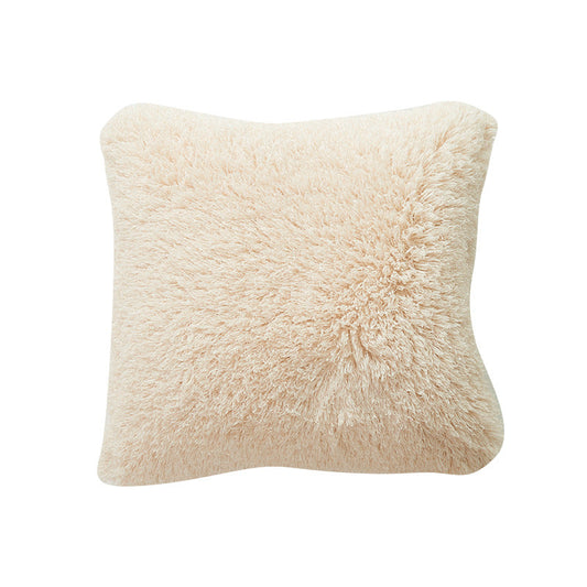 beige 40*40cm real wool cushions, one sided wool with insert