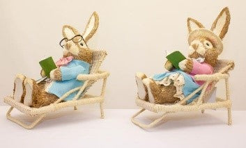 MR & MRS PETER RABBIT ON CHAIR 2 ASSORTED