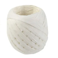 Paper Raffia Rope Twine White - Versatile and Eco-Friendly Twine - Ideal for Crafting, Gift Wrapping, and Decorative Projects - Strong and Durable with a Soft Texture for Various DIY Uses