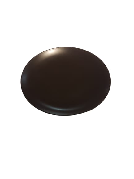 Matte Black 25.4cm dinner plate