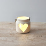 White Heart Lantern, 7cm