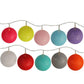 10 LED Candy Ball String Lights - Colorful and Festive Decorative Lights for Parties, Holidays, and Home Decor - Battery-Powered, Energy-Efficient, and Perfect for Indoor and Outdoor Use