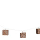 10 LED Wooden House String Lights - 2.1M Warm and Cozy Decorative Lights for Christmas, Parties, and Home Decor - Battery-Powered, Durable, and Perfect for Indoor Festive Ambiance